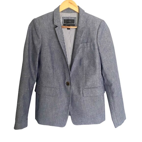 J. Crew Regent Blazer in Chambray 10P - Picture 2 of 6